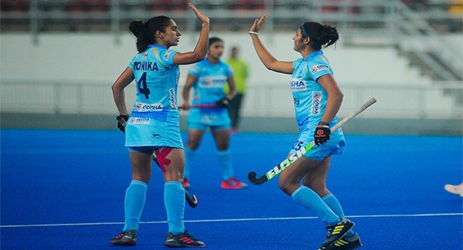 India Sr. Women Hockey Team Won the First Match of the Korea Tour